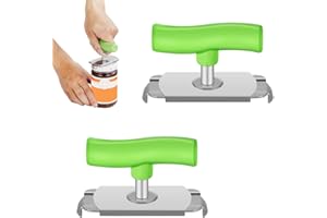 DADAZHENXUAN Effortless Arthritis Jar Opener,2 Stück Glasöffner Schraubdeckelöffner,Deckelöffner für Schraubgläser,Dosenöffner Senioren,Dosenöffner Manuell (B)