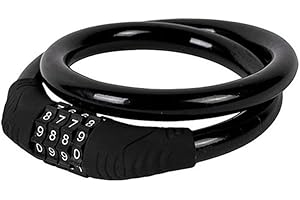 SOOJET Candado de bicicleta, candado ajustable para bicicleta 4 dígitos Código inteligente 65cm x 11mm Cable antirrobo Candado Bloqueo de bicicleta para bicicleta Scooter Motocicletas Portal de Bicicleta