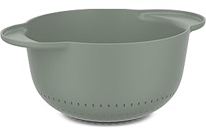 Mepal - Scolapasta Chef it - Drenaggio rapido - Base antiscivolo per maggiore stabilità - Lavabile in lavastoviglie - 3000 ml - Nordic sage