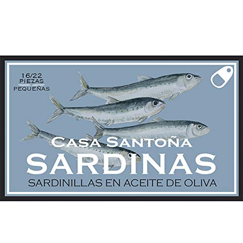 Mini sardine del mar Cantabrico in Olio d'Oliva (calibro 16-22 pesci per scatola) 115 gr