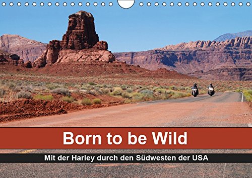 Born to be Wild - Mit der Harley durch den Südwesten der USA (Wandkalender 2019 DIN A4 quer): Die landschaftlichen Highlights des amerikanischen ... 14 Seiten ) (CALVENDO Mobilitaet)