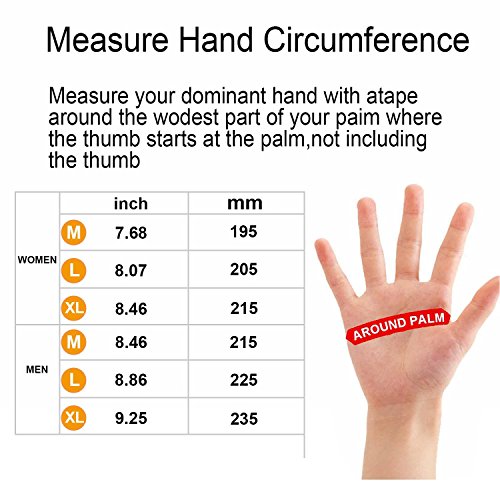 Touchscreen-Handschuhe, Ozero Tech Handschuhe Wind und Wasserdicht Leicht und dünn Zum Joggen, Fahrradfahren, Reiten, Outdoor-Sport im Sommer Frühling Winter – Für Frau und Mann- Schwarz(XL) - 7