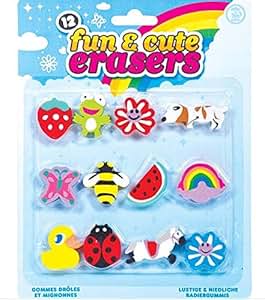 Niedliche Bären-Radiergummis - 5 Bunte Tier-Radierer Für Schulkinder