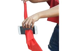 MilesMagic Magician's Silk Thru Phone Magic Trick Penetrate any Phone with Cloth Mentalism Hanky Scarf Through Smartphone Mobile Screen Illusion Gimmick
