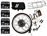 Electric Bike Kit 48V 1000W Front 26 Inch Wheel Hub Motor DIY Conversion Including Batteries