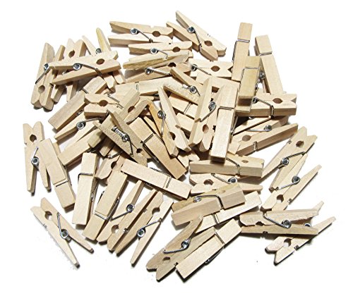 Basteln - Holz Wäscheklammern - Natur - Gr:ca. 35/9/7 mm - ca.48st. - (1x1Set)