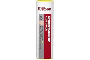‎WILSON Wilson Badminton-Ball, Championship Shuttlecocks, 6-er Dose