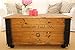 Produktbild Uncle Joe´s Couchtisch XL Roosevelt Truhentisch Truhe im Vintage Shabby chic Style aus Massiv-Holz in braun mit Stauraum und Deckel Holzkiste Beistelltisch Landhaus Wohnzimmertisch Holztisch nussbaum