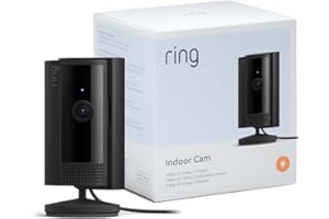 Ring videocamera interna (Indoor Camera 2ª gen.) | Telecamera di sorveglianza per animali domestici | Audio bidirezionale, copertura per la privacy, fai-da-te | Ring Home: 30 gg. prova gratuita