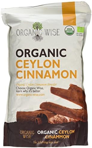 Organic Wise Ceylon Cinnamon Ground Powder, 453 g -From a EU Certified Organic Farm in Sri Lanka