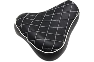 Dreamseek Front Driver Rider Solo Seat Soft Cushion for Harley Iron Sportster 883 1200 All XL Models 1983-2003 Custom Sport XLH Forty Eight (Diamond Style)