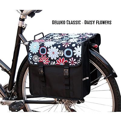 Beluko Classique Double Sacoche de Vélo (Marguerites)