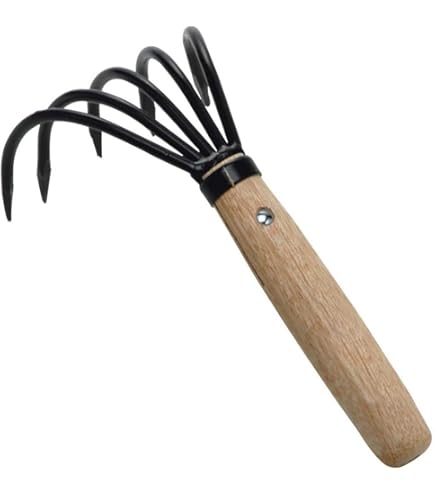 Coltivatore E Cazzuola Draper - Forcella A Mano In Acciaio Carbonio, Manici Legno, 33.7x24.8cm - Foto 6