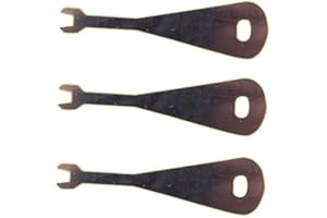 FUFSAWS 3x Push Button Key Switches, 3-way, Alloy Steel, Manual Operation, Panel Mount, 3 Count