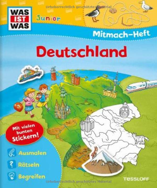 Bücher Was Ist Was Junior WAS IST WAS Junior Mitmach-Heft Deutschland: Spiele, Rätsel, Sticker