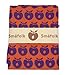 Smafolk Duvet Cover & Pillowcase Set with Apple Print (Orange, One Size)