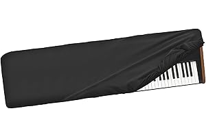 Musiin 88 keys piano keyboard dust cover, compatible with KORG NAUTILUS AT 88, NAUTILUS 88, KRONOS 88, KRONOS Titanium 88, KROME EX88,Premium Chinlon Anti-scratch and dustproof, Soft Touch