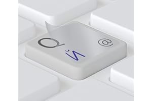 ‎KEYSTICKERS Keystickers® | 11x13mm - Unten | Russische Aufkleber für PC/Laptop & Notebook Tastaturen, transparente Matte Folie | Farbe: BLAU | русские наклейки на клавиатуру | Russian Keyboard Stickers