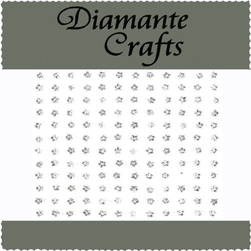 144 x 4mm Clear Diamante Stars Self Adhesive Rhinestone Body Vajazzle Gems - created exclusively for Diamante Crafts