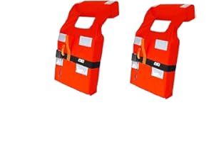 ART PESCA Kit Giubbotti di Salvataggio per Imarcazioni (omologati, obbligatori) per Barca, Gommone, Vela, Nautica