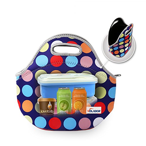 Volador Neopren-isolierte Mittagessen-Beutel-wasserdichte personifizierte isolierte Mittagessen-Beutel-Picknick-Mittagessen-Nahrungsmittelhandtasche - 2