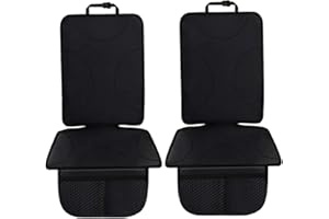 ‎COZYWIND Cozywind Autositzbezug Autositzschutz 2 Stück Kindersitzpolster geeignet, Sitzbezug Autositz mit dickster Polsterung, wasserdicht mit Netztasche