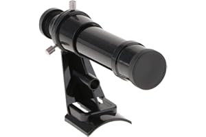 SGerste 5x24 Finderscope Equipped with Bracket Kit for Astronomy Telescope, Black, Made of Plastic