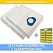 Produktbild 10 Mikrovlies Staubsaugerbeutel + 10 Duftstäbchen für NILFISK GS 80, GS80, GS 84, GS84, GS 90, GS90, GSC, GST, GX 80, GX90, GX 90, GX90