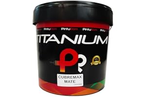 PINTUROM Pintura Blanca de Interior y Exterior PLATINO CUBRE MAX 14 l., Alta cubrición y opacidad, Lavable.