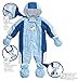 Playshoes Baby Girls 0-24M Fleece Lined Overall Polar Bear Snowsuit, Light Pink, 6-12 Months (Manufacturer Size:6-9 Months (74cm))