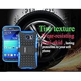 Galaxy S6 Hülle,Pegoo Schutzhülle Dual Layer Hybrid Harte Rüstung Handyhülle Drop Resistance Handys Schutz Hülle mit Anti-Kratz Stoßfest Schutzhülle mit Ständer Case Hülle Cover fall Schale für Samsung Galaxy S6 (Blau) - 6