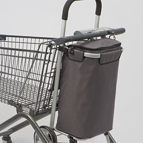 faltbarer Luxus-Einkaufstrolley mit integriertem Kühlfach – grau von sinsey - 3