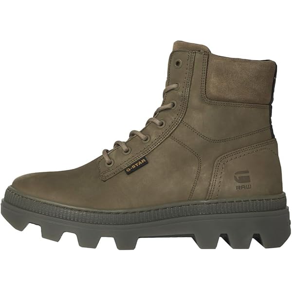 G-STAR RAW Men's Roofer IV Mid Lea M Ankle Boot, black