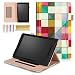 Produktbild Uliking Fire HD 10 Hülle 2015, Fire HD 10 Tablet Hülle 2017, PU Leder Cover [Eckschutz] [Auto Sleep/Wake] Flip Stand Schutzhülle für Kindle Fire HD 10 5./2015, 7th/2017