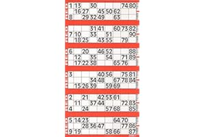 CARTALOTO 8 Carnets de 750 Tickets Jumbo Bingo – Rouge