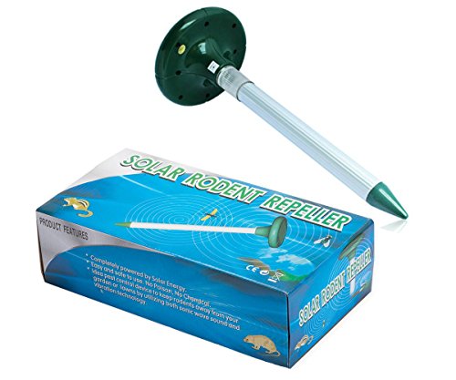 Dare Color 2 Stück Ultrasonic Solar Maulwurfabwehr, Maulwurfschreck, Maulwurfbekämpfung, Wühlmausschreck, Sonic Repeller Schädlingsbekämpfung - 7