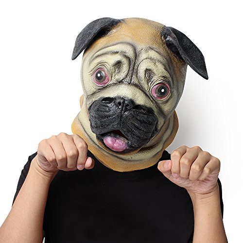 Horrormaske Tiermaske: Latex Costume Head Mask for Kids and Adults Attending Theme Party - 3