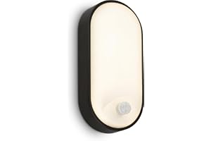 BRILONER IP65 LED-vägglampa för utomhusbruk med rörelsesensor, räckvidd upp till 6 m, 100 graders detektering, utomhu, LED-pr