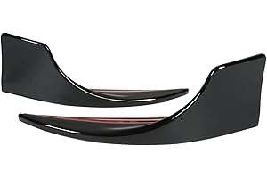 OTUFAN Garniture De Lèvre De Pare-chocs Avant Accessoires De Voiture Spoiler Remplacement De Lifting Extérieur Pour Classe C W206 AMG-Line C43 2021-UP(Noir brillant)