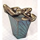 Moderne Kaltguss-Bronze Skulptur, Figur, weiblicher Akt