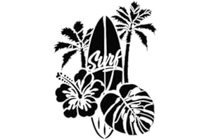 Ideen mit Herz Pochoir laser en plastique DIN A4 pour décoration de textile, mur, fenêtre, papier, scrapbooking, enfants, bricolage, surf, sports