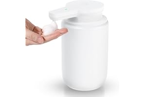 LAOPAO 300ml Automatic Soap Dispenser Touchless with Auto Clean Function, Infrared Distance Sensor Foaming Soap Dispenser for Bathroom and Kitchen (US-X20)