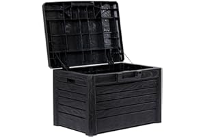 Toomax Compact Box Florida in plastica, baule da 120 litri, colore antracite, dimensioni cm 73x50,5x46,5.