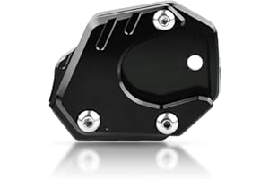 MZ-STORE Motorcycle Side Stand Enlarger CNC Aluminum Kickstand for CB650R Neo Sports Cafe 2019 2020 CBR650R 2019-2020 CB500F CB500X 2013-2020 CB125R CB300R 2018-2020-Black+Black