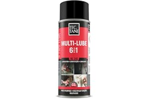 TECTANE MULTI-LUBE 6 EN 1 ML 348, Spray Multiusos, Anticorrosivo, para Lubricar Mecanismos y Eliminar Ruido, Limpia y Protege, Interior y Exterior, Bote 400 ml