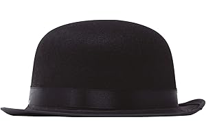 FIESTAS GUIRCA Guirca - Sombrero bombín de fieltro, para niños, color negro (13499)