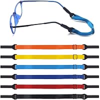 Lot De 6 Cordons à Lunettes Ajustables - Sans Queue, élastiques, Pour Adultes Et Enfants - Tous Types De Lunettes