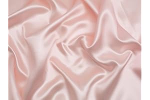 Minerva Core Range Liquid Satin Fabric Pale Pink - Lightweight & Suitable for Dressmaking - Approx Width: 150cm / 60" - Sold per metre