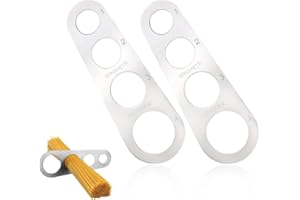 AAED Medidor de Espaguetis, Medidor de Espaguetis Acero Inoxidable, Dispositivo de Espaguetis Medición, con 4 Orificios, Gadgets,Gadgets Cocina,2 Piezas, controla la ingesta de Alimentos.