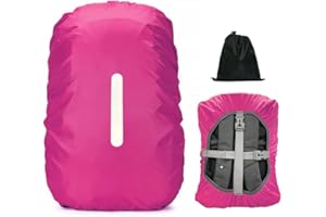 LICQIC Waterproof Rain Cover for Backpack, Reflective Rucksack Rain Cover for Outdoor, Hiking, Camping, Traveling, Cycling